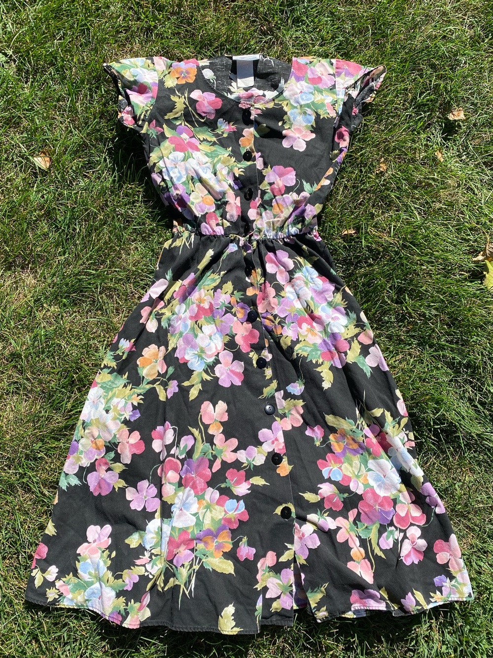 Adorable Vintage Cotton Floral Dress